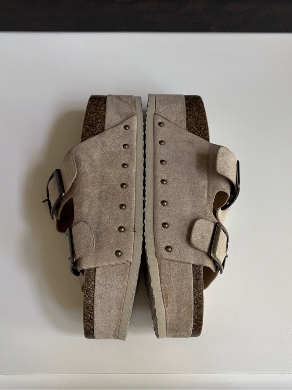 NWOT Madden Girl Babess Y2K Platform Slides Sz 10 - Picture 6 of 8
